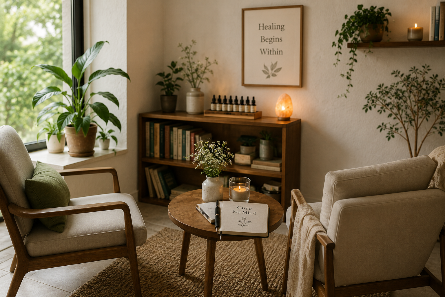 Bach flower therapy consultation room